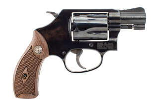 Smith & Wesson Model 36 Chief's Special 38 SPC Revolver features wood grips